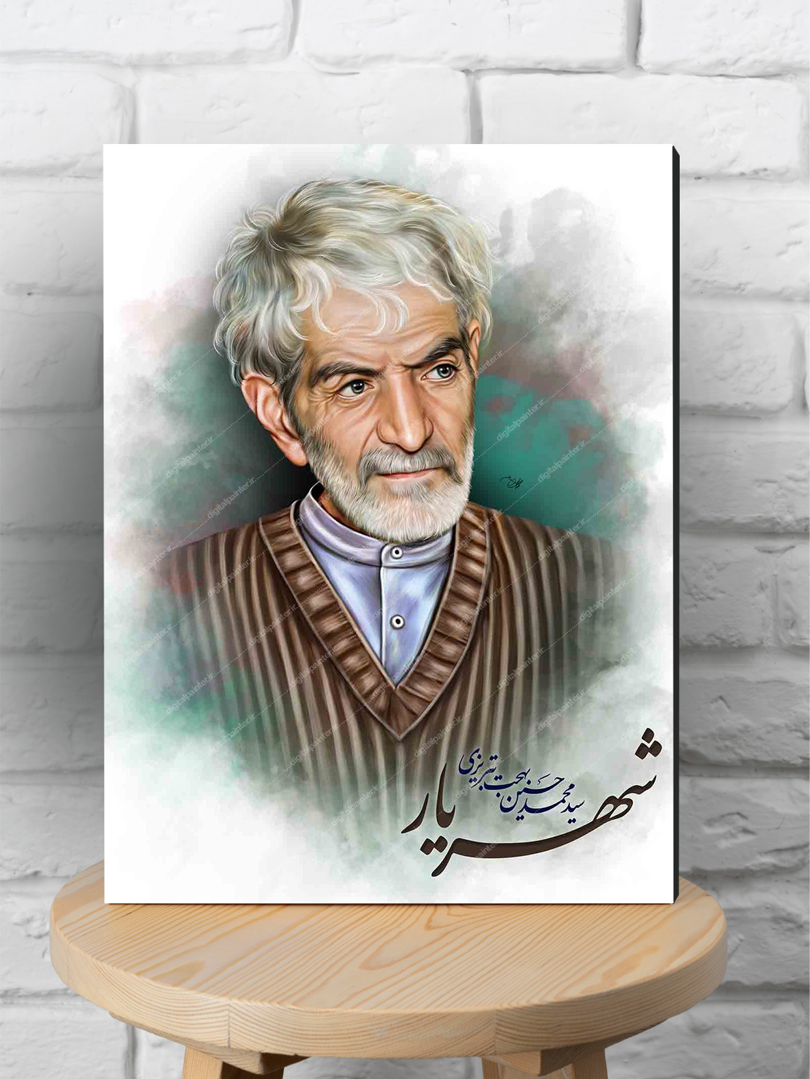 قاب شاسی نقاشی دیجیتال استاد شهریار