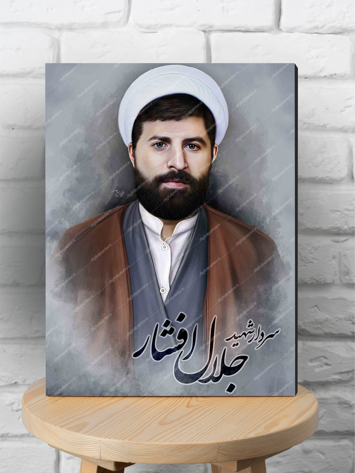 قاب شاسی نقاشی شهید جلال افشار
